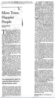 "More Trees, Happier People," A New York Times Op-ed (11-16-18)